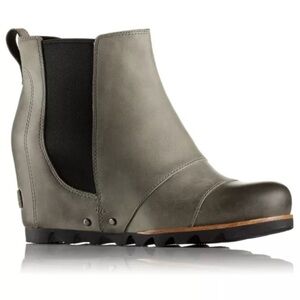 Sorel LEA Wedge Waterproof Black/Grey Women's Size 8.5